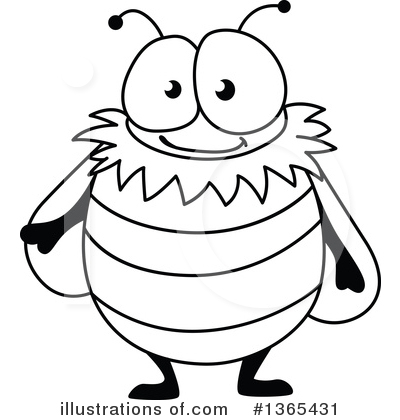 Royalty-Free (RF) Bee Clipart Illustration by Vector Tradition SM - Stock Sample #1365431