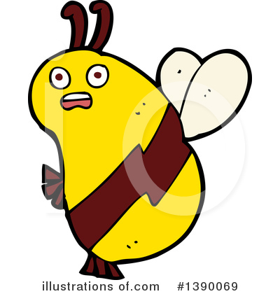 Royalty-Free (RF) Bee Clipart Illustration by lineartestpilot - Stock Sample #1390069