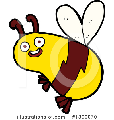 Royalty-Free (RF) Bee Clipart Illustration by lineartestpilot - Stock Sample #1390070