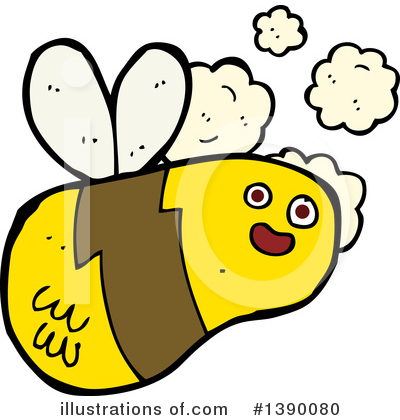 Royalty-Free (RF) Bee Clipart Illustration by lineartestpilot - Stock Sample #1390080