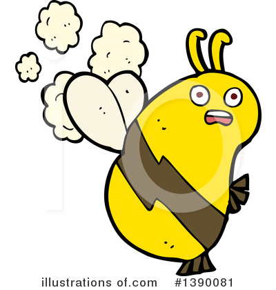 Royalty-Free (RF) Bee Clipart Illustration by lineartestpilot - Stock Sample #1390081