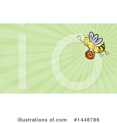 Royalty-Free (RF) Bee Clipart Illustration by patrimonio - Stock Sample #1448786