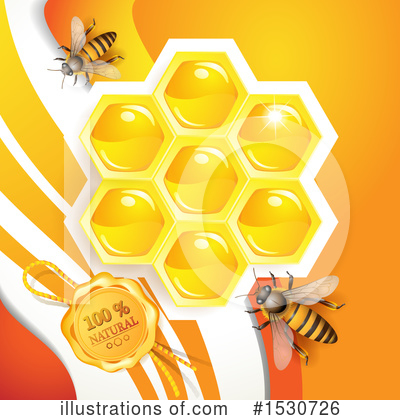 Royalty-Free (RF) Bee Clipart Illustration by merlinul - Stock Sample #1530726