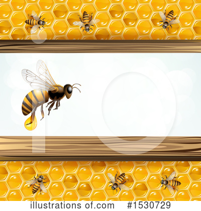 Royalty-Free (RF) Bee Clipart Illustration by merlinul - Stock Sample #1530729