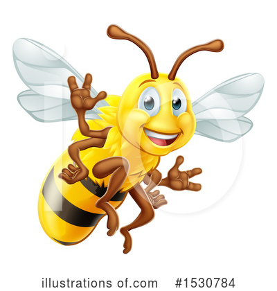 Bee Clipart #1530784 by AtStockIllustration