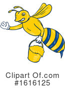 Bee Clipart #1616125 by patrimonio