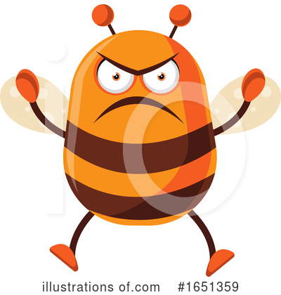 Royalty-Free (RF) Bee Clipart Illustration by Morphart Creations - Stock Sample #1651359