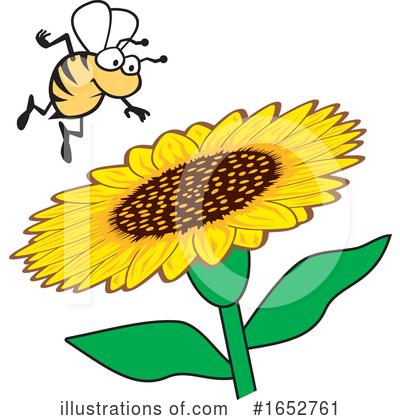 Royalty-Free (RF) Bee Clipart Illustration by Johnny Sajem - Stock Sample #1652761