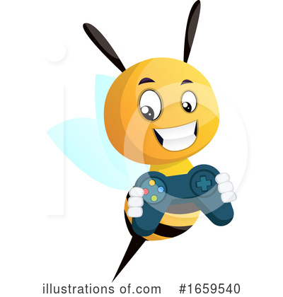 Royalty-Free (RF) Bee Clipart Illustration by Morphart Creations - Stock Sample #1659540