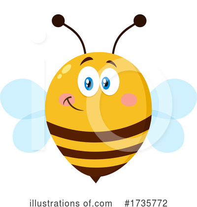 Bee Clipart #1735772 by Hit Toon