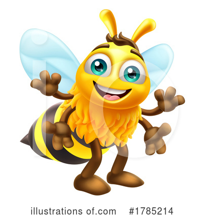 Royalty-Free (RF) Bee Clipart Illustration by AtStockIllustration - Stock Sample #1785214