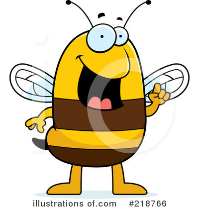 Royalty-Free (RF) Bee Clipart Illustration by Cory Thoman - Stock Sample #218766