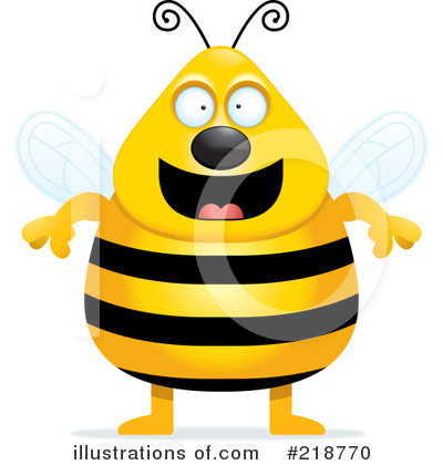 Royalty-Free (RF) Bee Clipart Illustration by Cory Thoman - Stock Sample #218770