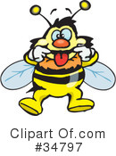 Bee Clipart #34797 by Dennis Holmes Designs