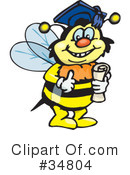 Bee Clipart #34804 by Dennis Holmes Designs