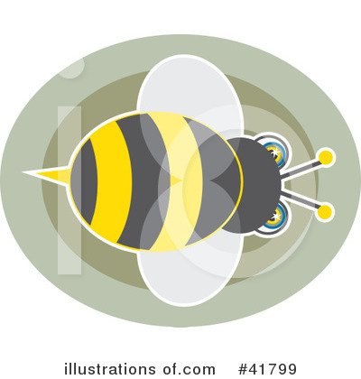 Royalty-Free (RF) Bee Clipart Illustration by Prawny - Stock Sample #41799
