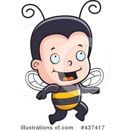 Royalty-Free (RF) Bee Clipart Illustration by Cory Thoman - Stock Sample #437417