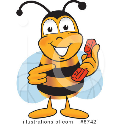Bee Clipart #6742 by Toons4Biz