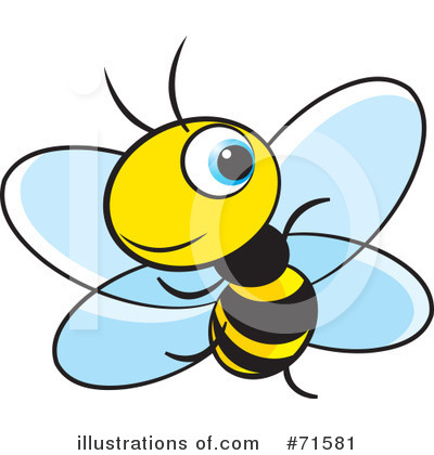 Royalty-Free (RF) Bee Clipart Illustration by Lal Perera - Stock Sample #71581