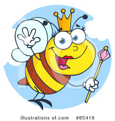 Royalty-Free (RF) Bee Clipart Illustration by Hit Toon - Stock Sample #85416