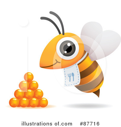 Royalty-Free (RF) Bee Clipart Illustration by Qiun - Stock Sample #87716