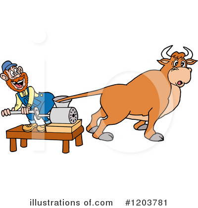 Royalty-Free (RF) Beef Clipart Illustration by LaffToon - Stock Sample #1203781