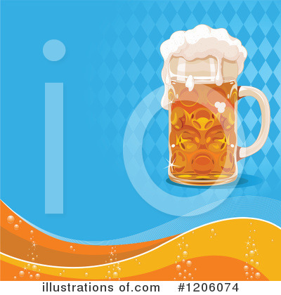 Royalty-Free (RF) Beer Clipart Illustration by Pushkin - Stock Sample #1206074