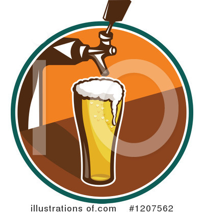 Royalty-Free (RF) Beer Clipart Illustration by patrimonio - Stock Sample #1207562