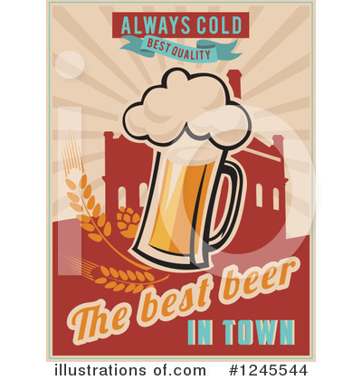 Royalty-Free (RF) Beer Clipart Illustration by Eugene - Stock Sample #1245544