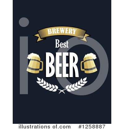 Royalty-Free (RF) Beer Clipart Illustration by Vector Tradition SM - Stock Sample #1258887