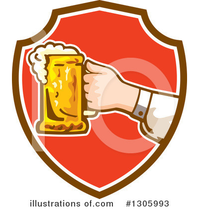 Royalty-Free (RF) Beer Clipart Illustration by patrimonio - Stock Sample #1305993