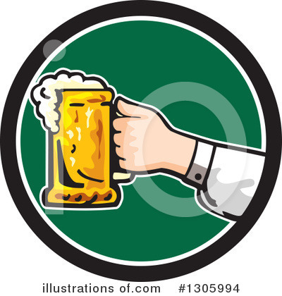Royalty-Free (RF) Beer Clipart Illustration by patrimonio - Stock Sample #1305994