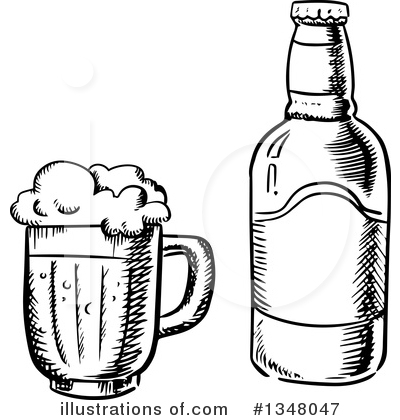 Royalty-Free (RF) Beer Clipart Illustration by Vector Tradition SM - Stock Sample #1348047