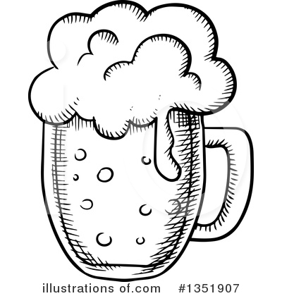 Royalty-Free (RF) Beer Clipart Illustration by Vector Tradition SM - Stock Sample #1351907