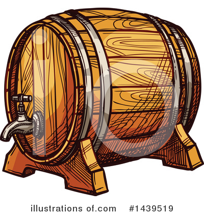 Beer Keg Clipart #1439519 by Vector Tradition SM