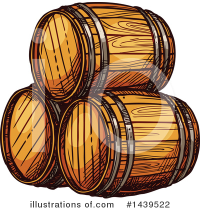 Beer Keg Clipart #1439522 by Vector Tradition SM