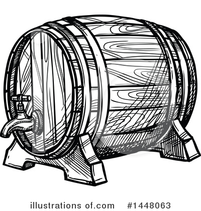 Beer Keg Clipart #1448063 by Vector Tradition SM