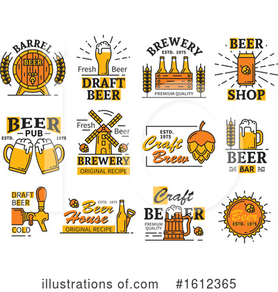 Royalty-Free (RF) Beer Clipart Illustration by Vector Tradition SM - Stock Sample #1612365