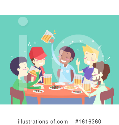 Royalty-Free (RF) Beer Clipart Illustration by BNP Design Studio - Stock Sample #1616360