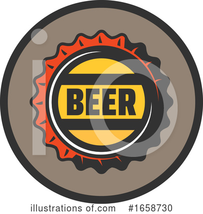 Bottle Cap Clipart #1658730 by Vector Tradition SM