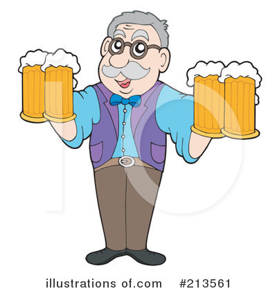 Royalty-Free (RF) Beer Clipart Illustration by visekart - Stock Sample #213561