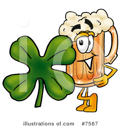 Royalty-Free (RF) Beer Mug Clipart Illustration by Mascot Junction - Stock Sample #7567