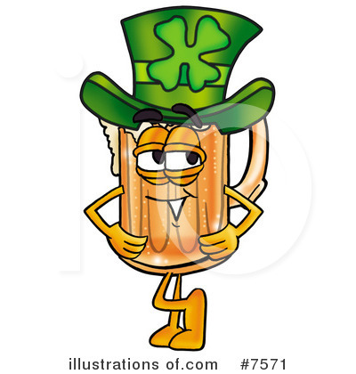 Royalty-Free (RF) Beer Mug Clipart Illustration by Mascot Junction - Stock Sample #7571