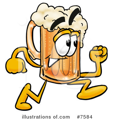Royalty-Free (RF) Beer Mug Clipart Illustration by Mascot Junction - Stock Sample #7584