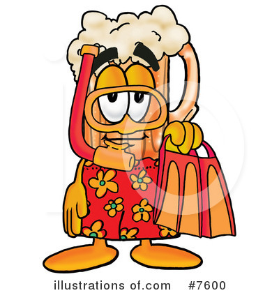 Royalty-Free (RF) Beer Mug Clipart Illustration by Mascot Junction - Stock Sample #7600
