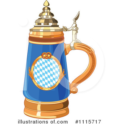 Royalty-Free (RF) Beer Stein Clipart Illustration by Pushkin - Stock Sample #1115717