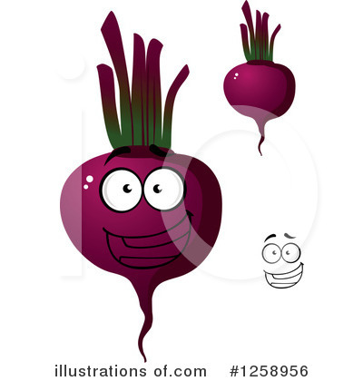 Royalty-Free (RF) Beet Clipart Illustration by Vector Tradition SM - Stock Sample #1258956