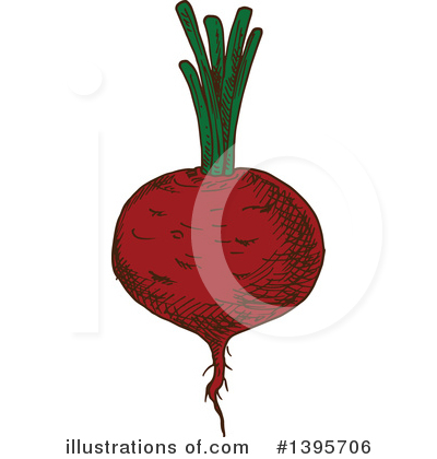Royalty-Free (RF) Beet Clipart Illustration by Vector Tradition SM - Stock Sample #1395706