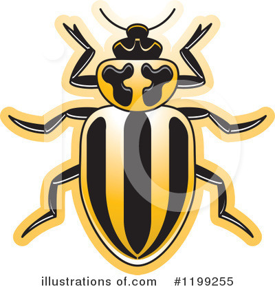 Royalty-Free (RF) Beetle Clipart Illustration by Lal Perera - Stock Sample #1199255