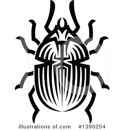 Royalty-Free (RF) Beetle Clipart Illustration by Vector Tradition SM - Stock Sample #1390254